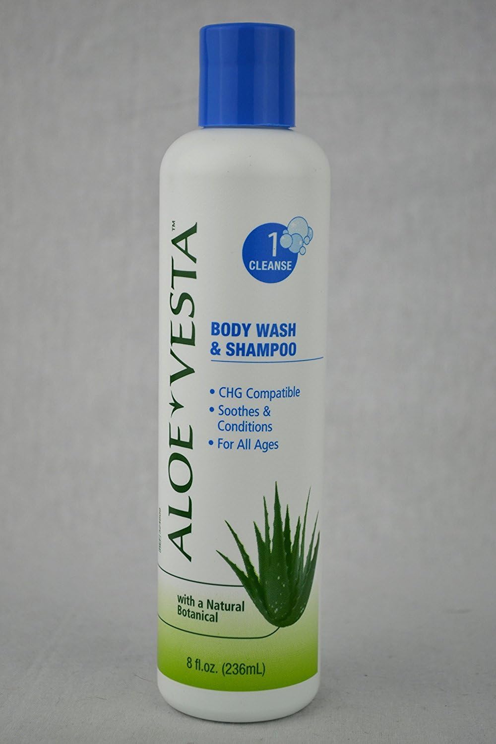 Aloe Vesta 2-n-1 Body Wash and Shampoo 8 oz - Pack of 12: Health & Personal Care