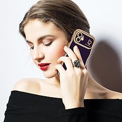 Hython for iPhone 12 Case Cute Curly Wave Frame