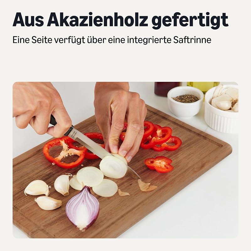 Holzschneidebretter, 3-teiliges Set, Akazienholz, vorgeölt — Foto 3 von 6