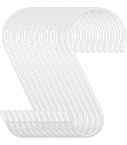 30 Pack Heavy Duty Stainless Steel S Hooks, 3.15 Inch Gold Hanging Hooks For Kitchen, Closet, Garden & More