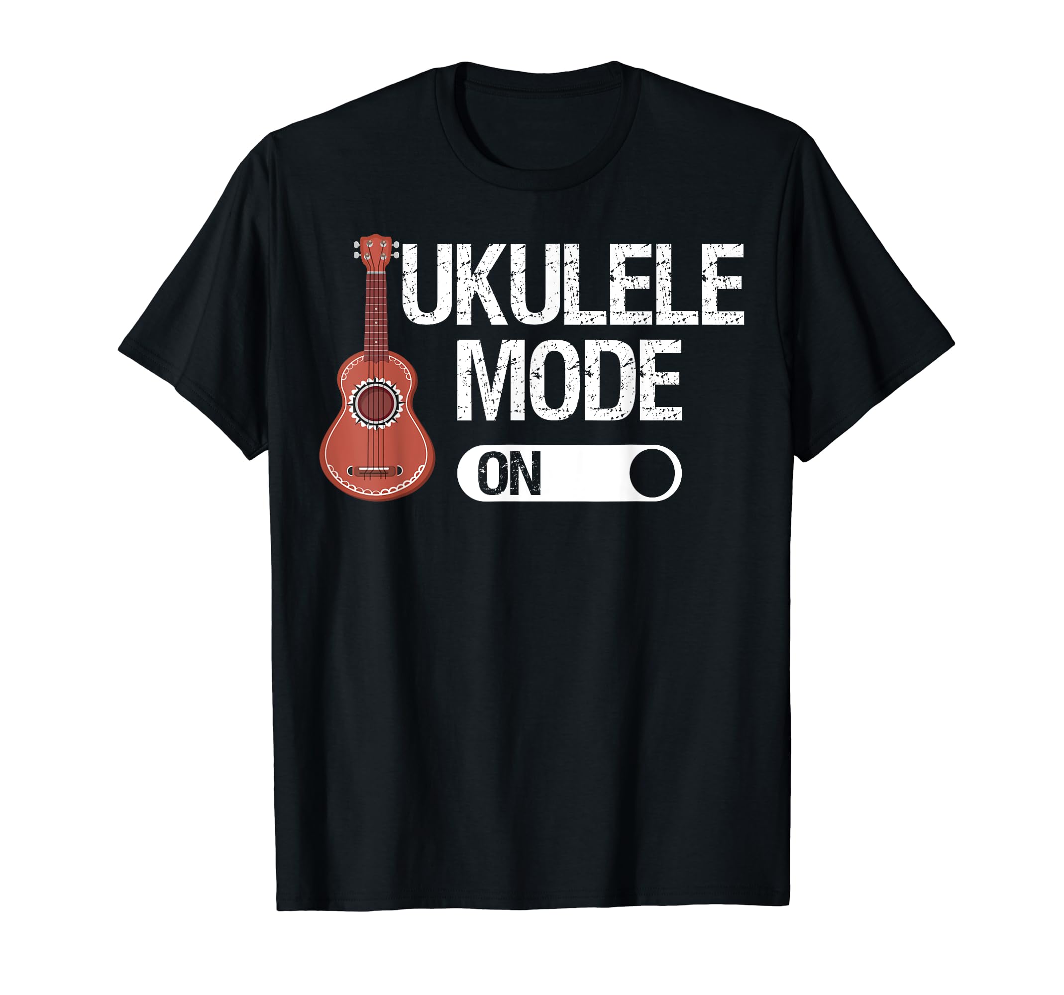 Ukulele Mode On Musican Uke Hawaiian Guitar Instrument Gift T-Shirt