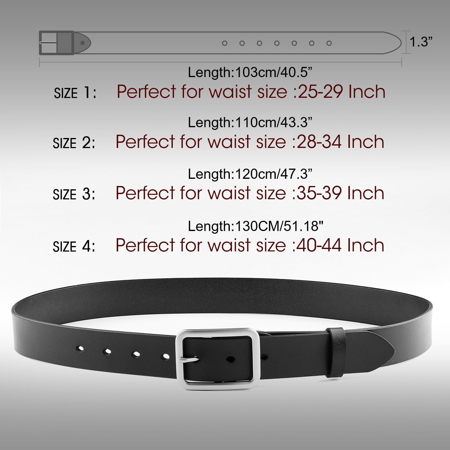 110cm belt waist size