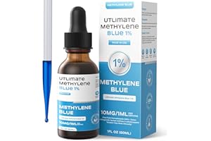 KIVIFRU Methylene Blue 1% USP Grade 2fl oz - Pharmaceutical Grade Cognitive Support Drops, Third-Party Tested, Formaldehyde & Alcohol-Free