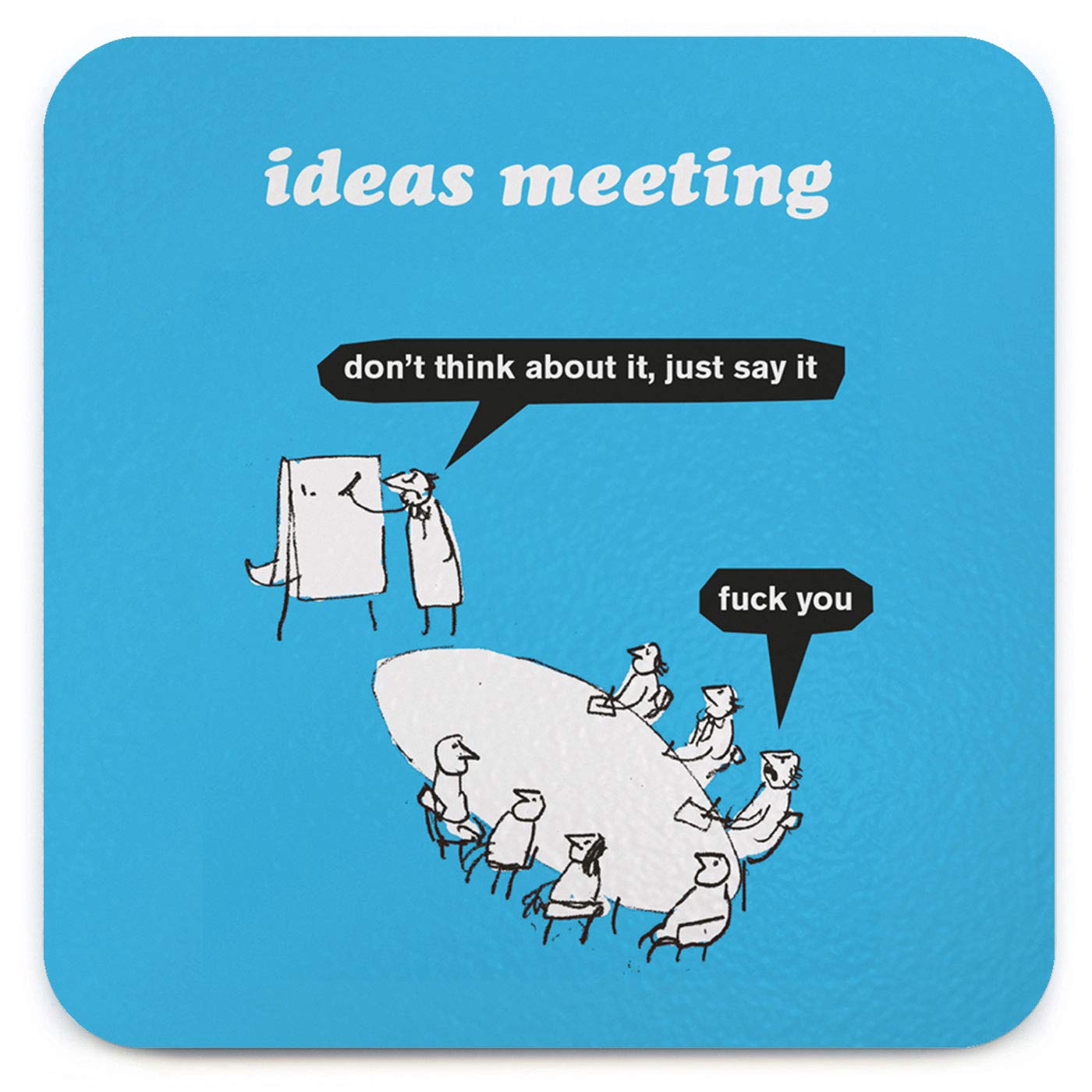 Official Modern Toss Funny Rude 'Ideas Meeting' - Small Gift Ideas For Him Her - Friends Birthday - Colleague Work Office - New Home Gift - Presents For Women Men - Sold By Brainbox Candy