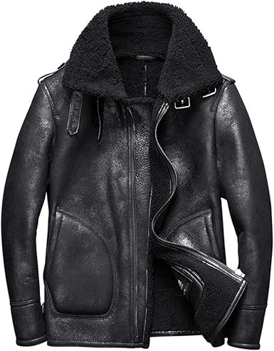 mens shearling aviator jacket