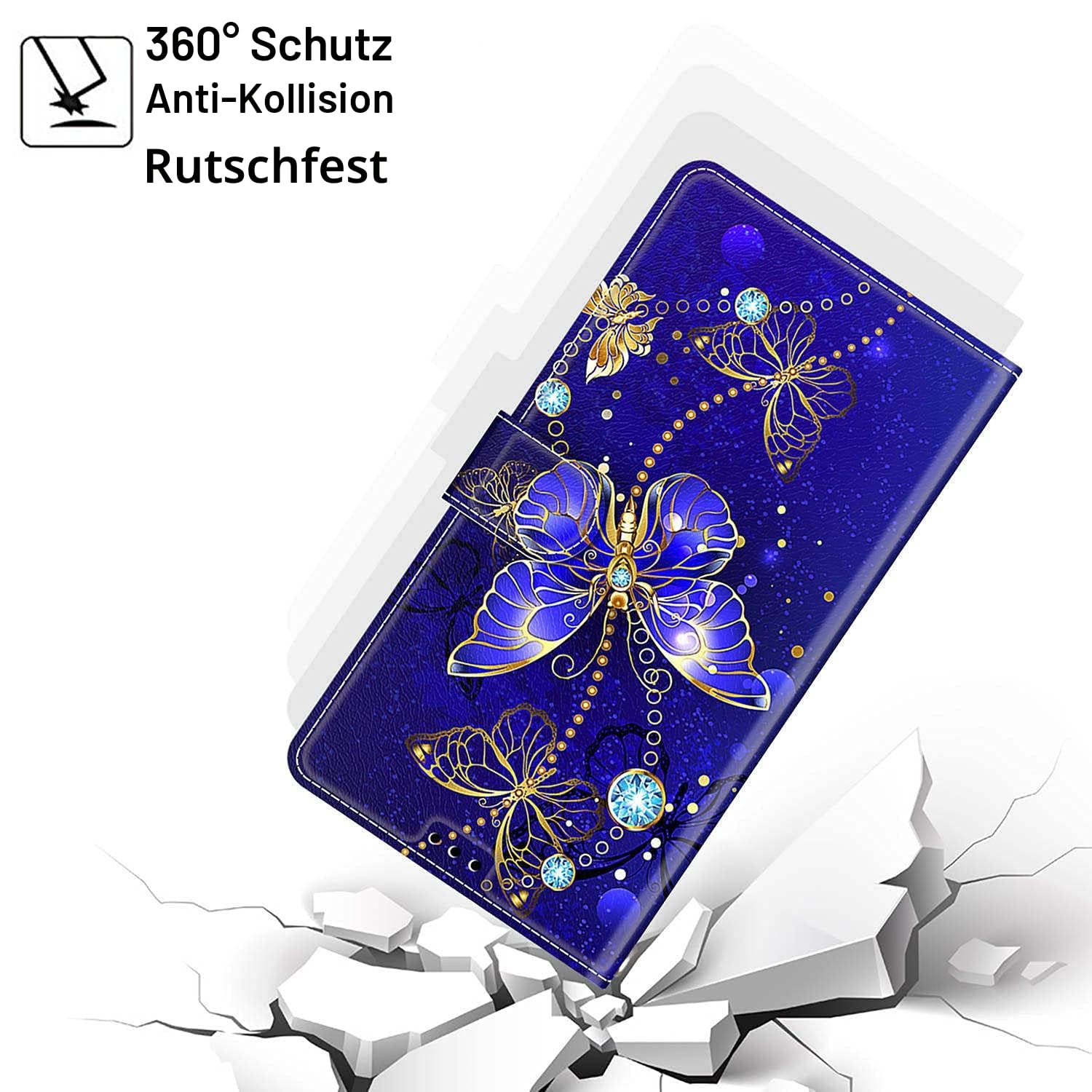 Handyhülle für Google Pixel 10a, Blauer Schmetterling 7