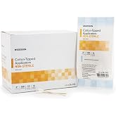 McKesson Cotton-Tipped Applicator Swabstick, Non-Sterile, 3 in, 100 ct | Wood Shaft