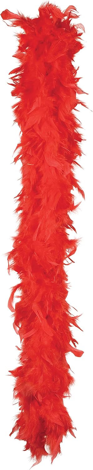 Boland 52700 - Feather Boa, 180 cm, Red