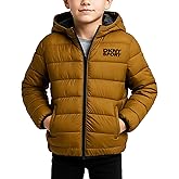 DKNY Boys Puffer Jacket - Midweight Insulated Wind Water Resistant Hooded Puffer Winter Coat - Quilted Winter Jacket for Boys