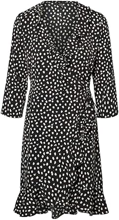 vero moda henna wrap dress