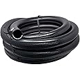 Sealproof Flexible PVC Pipe 1-1/2 Inch Dia Hose 25 FT Length, Black Tubing, Schedule 40, Premium Quality Made in USA