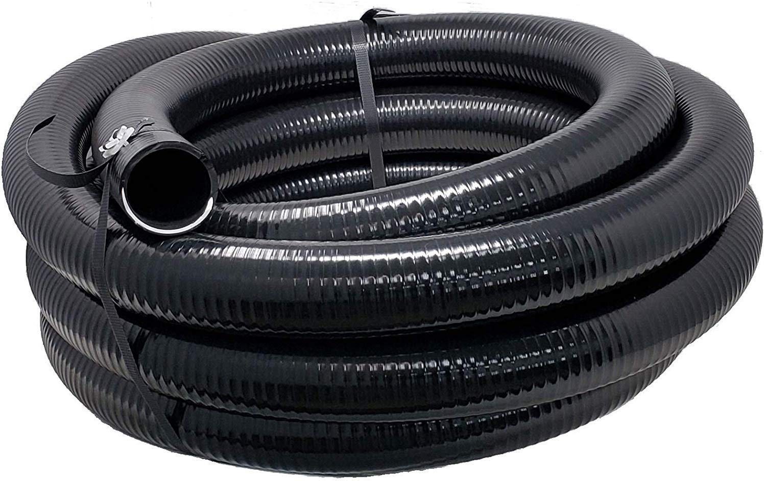 Photo 1 of Sealproof Flexible PVC Pipe 1-1/2 Inch Dia Hose 25 FT Length, Black Tubing, Schedule 40, Premium Quality Made in USA