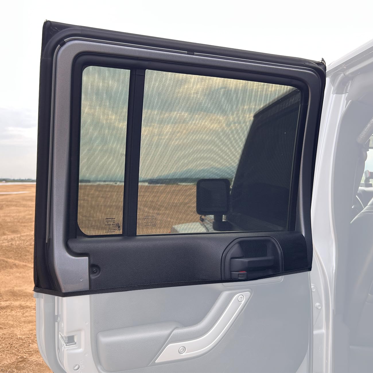 Photo 1 of Window Shade for Jeep Wrangler,Window Screen Curtains for Jeep Wrangler TJ JK JL & Gladiator JT,Rear Blackout Car Window Screens for Camping(2Pack)