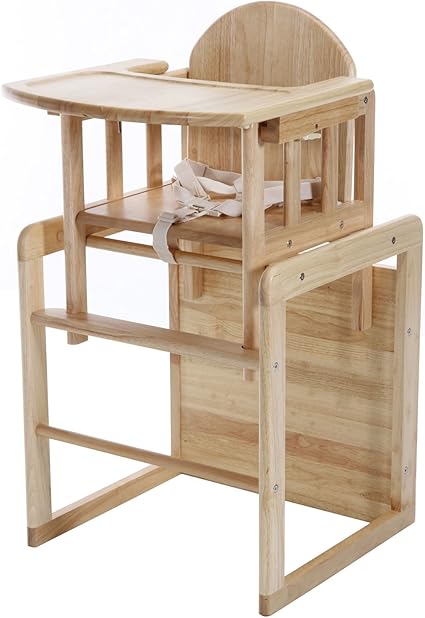 wooden combination highchair