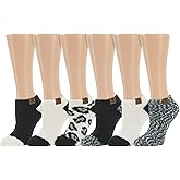 BEARPAW Ladies 6 Pair Pack Cozy Super Soft Warm Lounge Socks Multi Color Patterned Ankle and Low Cut Packs