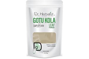Dr. Herbalist Gotu Kola Powder 200g - 100% Natural Herbal Supplement, Ayurvedic Herb for Support of Mental Clarity, Skin Health & Brain Function