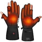 Heated Gloves, Electric Gloves Heated for Men/Women Rechargeable, Waterproof Work Motorcycle Glove for Winter Outdoor