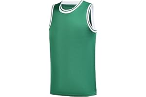 Repawu Youth Blank Basketball Jersey,Boy's Mesh Athletic Basketball Shirts,Blank Basketball Jerseys for Kids XS-XL