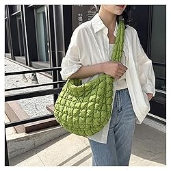 Quilted Tote Bag Large Capacity Satchel Handbag