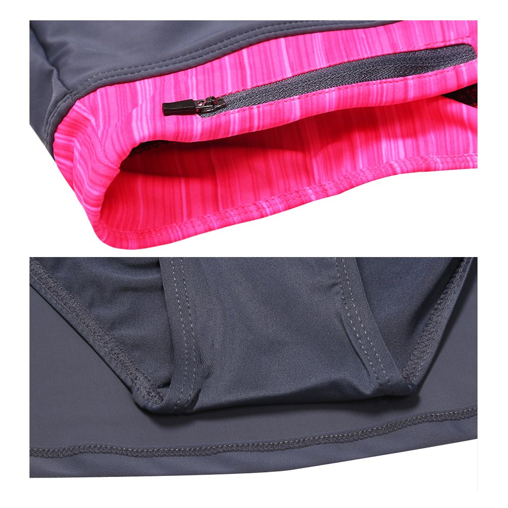 Sportshe Women Sport Push up Tankini Swimsuit Pantyskirt Swimwear Two Pieces Bathing Suit S-XXXL