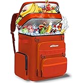 AMNOW Backpack Cooler Insulated Leak Proof for Men Women 50 Cans Soft Cooler Backpack Insulated Waterproof Large Capacity Coolers Bag Portable for Lunch Camping Travel Picnic Hiking