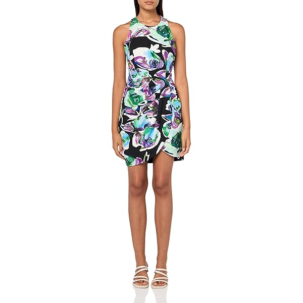 black halo maricopa dress Black Halo Madeline Dress in Pacific Blue main image 1