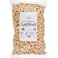 Jiva Organics Raw Organic Cashews (Whole) 2 Pound Bag