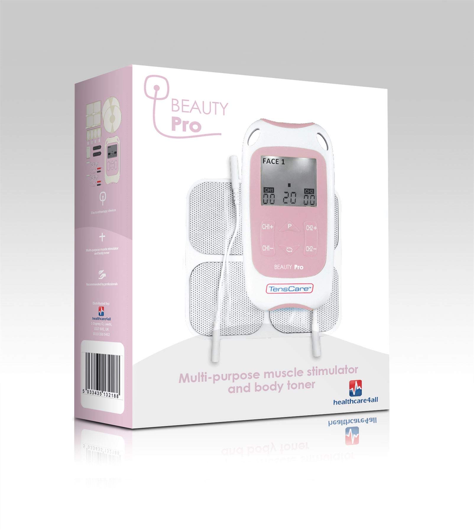 TensCare Beauty Pro - EMS and Microcurrent Technology to Help with Body Toning and Shaping as Well as The Reduction of Wrinkles and Crows Feet