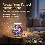Astin of London Electric Wax Melt Burner 3D Firework Design Iridescent view 4