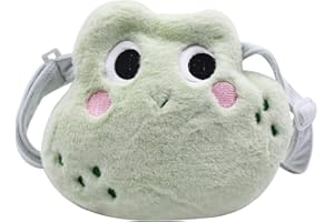 Amamcy Cute Cartoon Crossbody Purse Plush Animal Shoulder Bag Messenger Bag Fluffy Satchel Handbag Purse for Girls Women