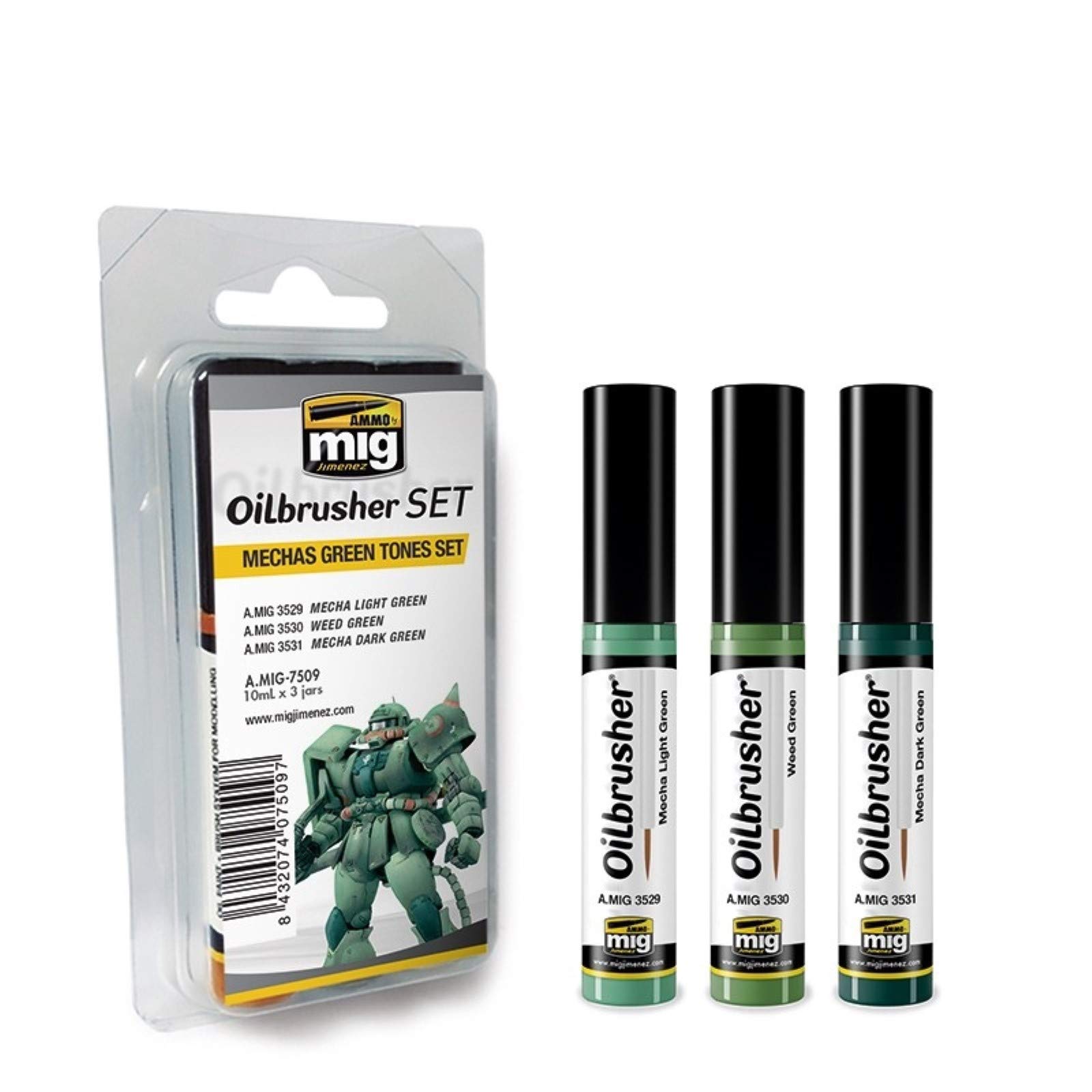 Ammo Mechas Green Tones Set Oilbrushers Set