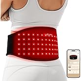 Comfytemp 5000mAh Portable Red Light Therapy Belt for Body, Wearable Near Infrared Light Therapy Wrap, 13W FSA Eligible HSA Light Wrap for Waist Belly Lower Back Joint Muscle, 50''x7''