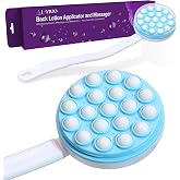 Lavivio Lotion Applicator for Back - Back Lotion Applicator for Women and Men - 19 Massaging Rollers for Soothing Relief - Long Handle, Easy Application - Ideal for Elderly, Perfect for Cream &amp; Lotion