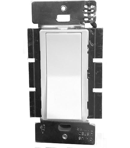 Leviton 56021-2W Decora Plus Quiet Rocker Switch – 3 Amp 24V AC/DC, Low Voltage Single Pole, Commercial Grade