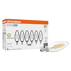 SYLVANIA ECO LED B10 Light Bulb, 50W = 3.5W, 7