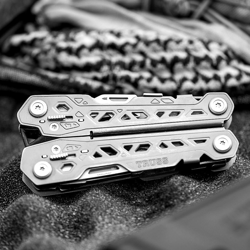 Gerber Gear Truss Multitool, Stainless and Grey with Multi-Position Sheath [30-001343, New - - 