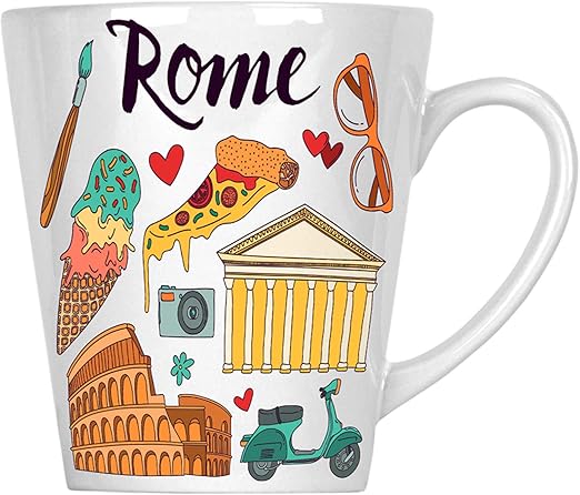 Amazon Com Rome Italy Travel The World Funny Novelty 12oz Latte Mug A651l Kitchen Dining