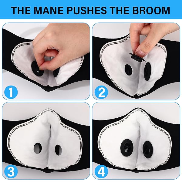 CUTECROP 24 PC DUST MASK SPORTS FACE PROTECTION RIDING COVER WITH VALVE REUSABLE BREATHING FACE SHIELD FOR WOODWORKING MOWING (BLACK)