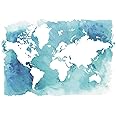 Baocicco 8x6.5ft Map Backdrop Marine Theme Treasure Hunt Backdrop World Map Photo Background Wallpaper Decor Boy's Birthday Party Boy Man Artistic Portrait Navigation Theme Studio Video Prop