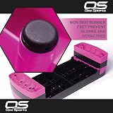OZE SPORTS Aerobic Stepper Platform 2–5 Level Adjustable Height Pink 5 Steps view 3