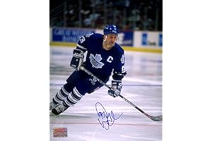 Doug Gilmour Autographed 8" x 10"Blue Jersey Photograph – Toronto Hockey Signed Collectible (8" x 10")