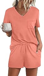 RUBZOOF Women's Short Sleeve Pajama Sets with