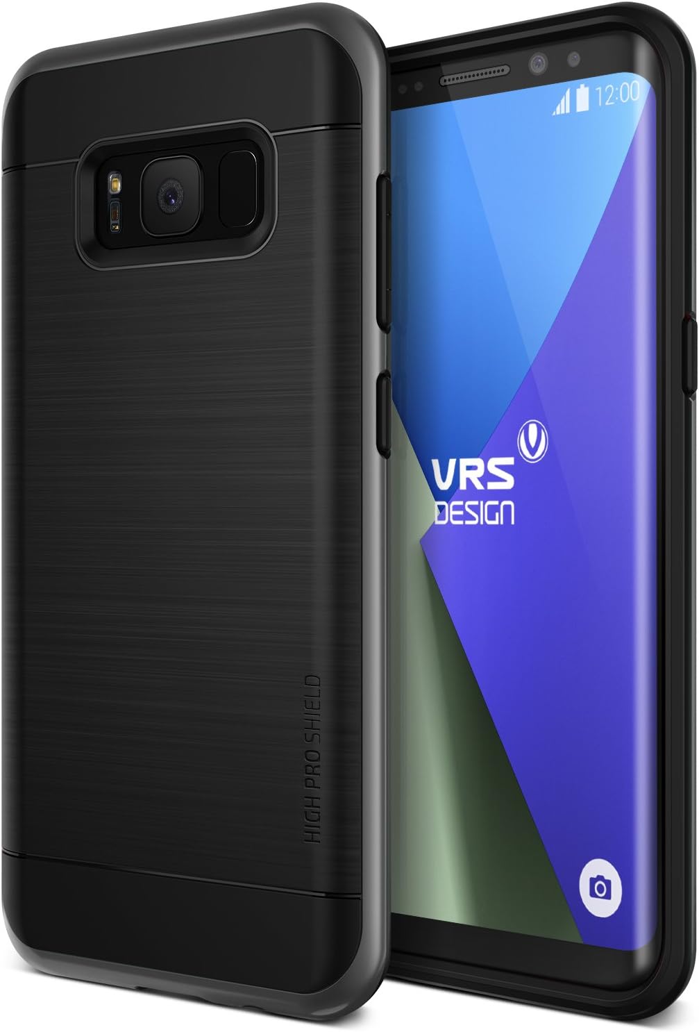 VRS DESIGN Samsung Galaxy S8 Case Dual Layer Protective Case [Black] Shockproof Heavy Duty Bumper Case Air Space Cover [High Pro Shield] for Galaxy S8