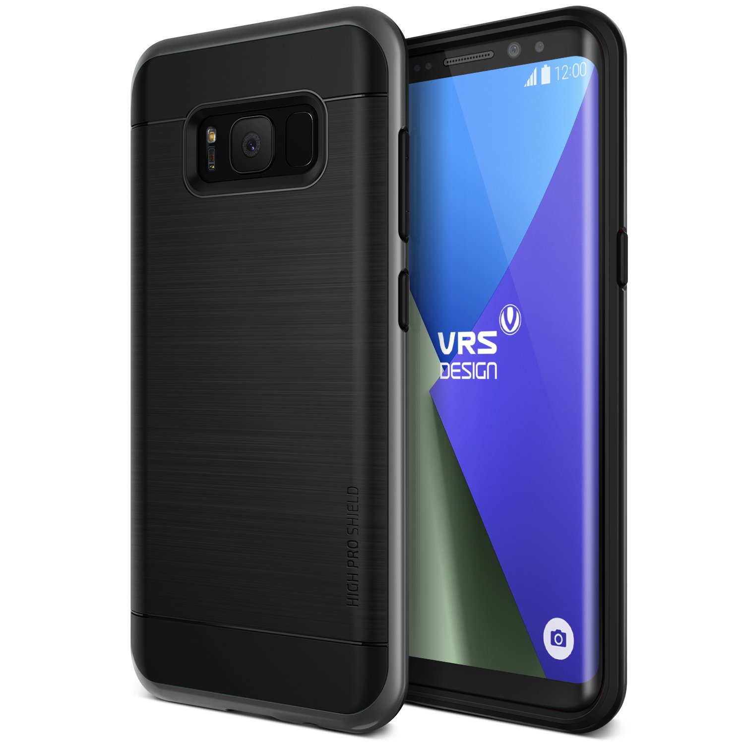 VRS DESIGN Samsung Galaxy S8 Case Dual Layer Protective Case [Black] Shockproof Heavy Duty Bumper Case Air Space Cover [High Pro Shield] for Galaxy S8