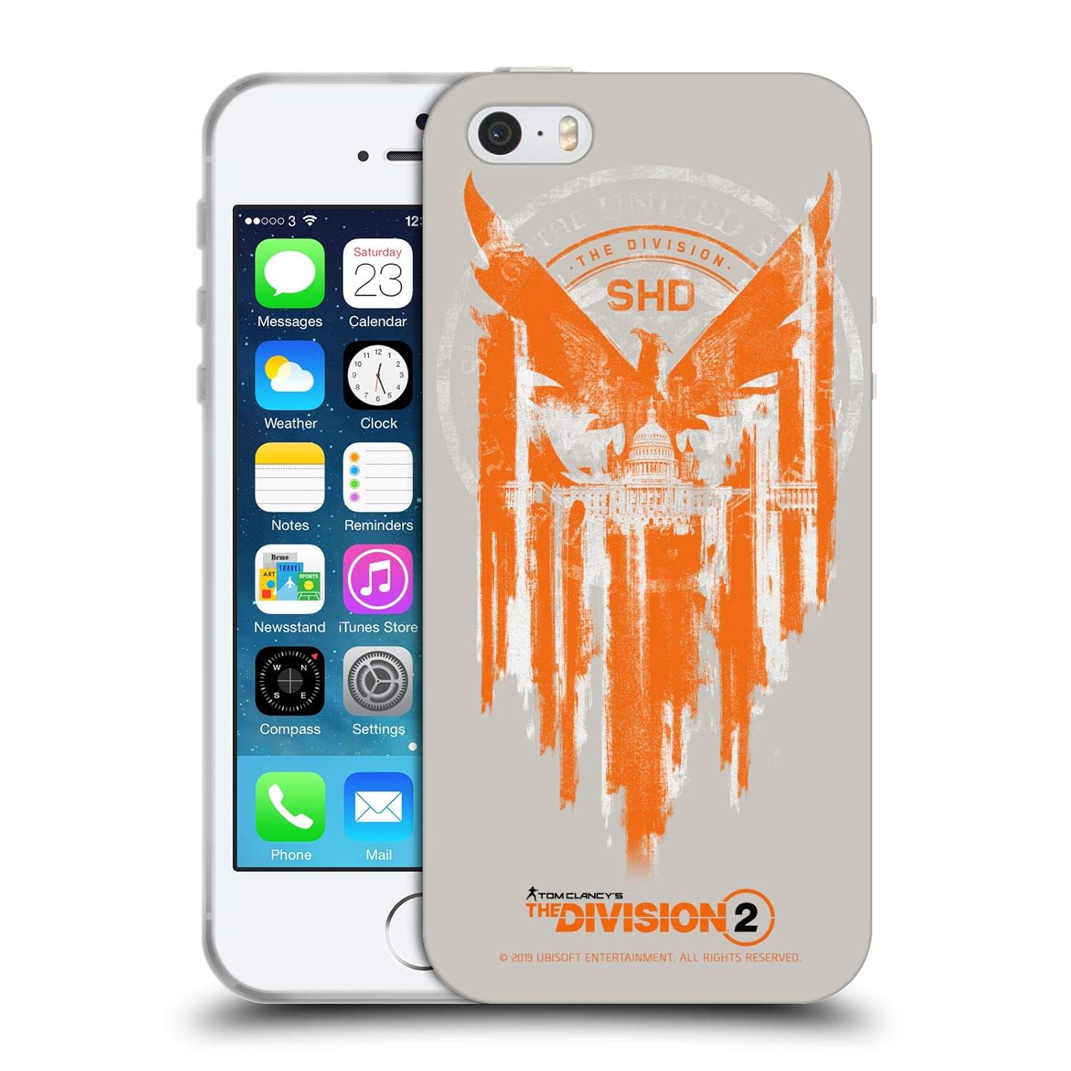 Official Tom Clancy's The Division 2 Phoenix Capitol Building Key Art Soft Gel Case Compatible for iPhone 5 iPhone 5s iPhone SE