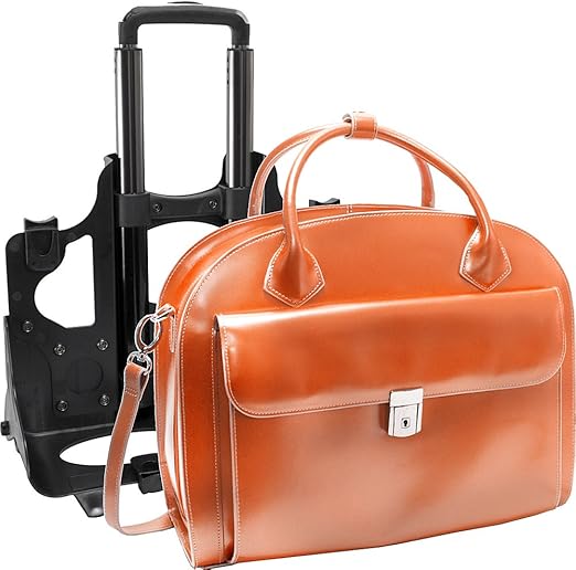 Amazon Com Mcklein Usa W Series Glen Ellyn Leather Detachable Wheeled Women S 15 4 Laptop Mcklein Computers Accessories