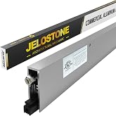 JELOSTONE 36" Fire Rated Commercial Automatic Door Bottom, Clear Anodized Aluminum, 5/8" W x 1-7/8" H, Surface Applied or Semi-Mortise, JS-4131RL