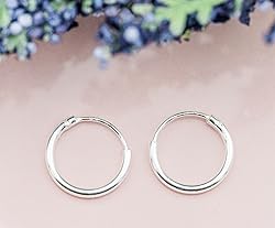 Cherished Moments Sterling Silver 10mm Endless Hoop