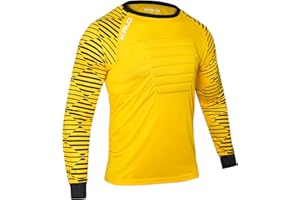 Kalci Soccer Goalie Shirt, Padded Goalkeeper Jersey, Youth/Adult & Kids Sizes, Long Sleeve Football Padded Shirt Mens