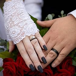 TRUMIUM 6mm Tungsten Rings for Men Women Basic